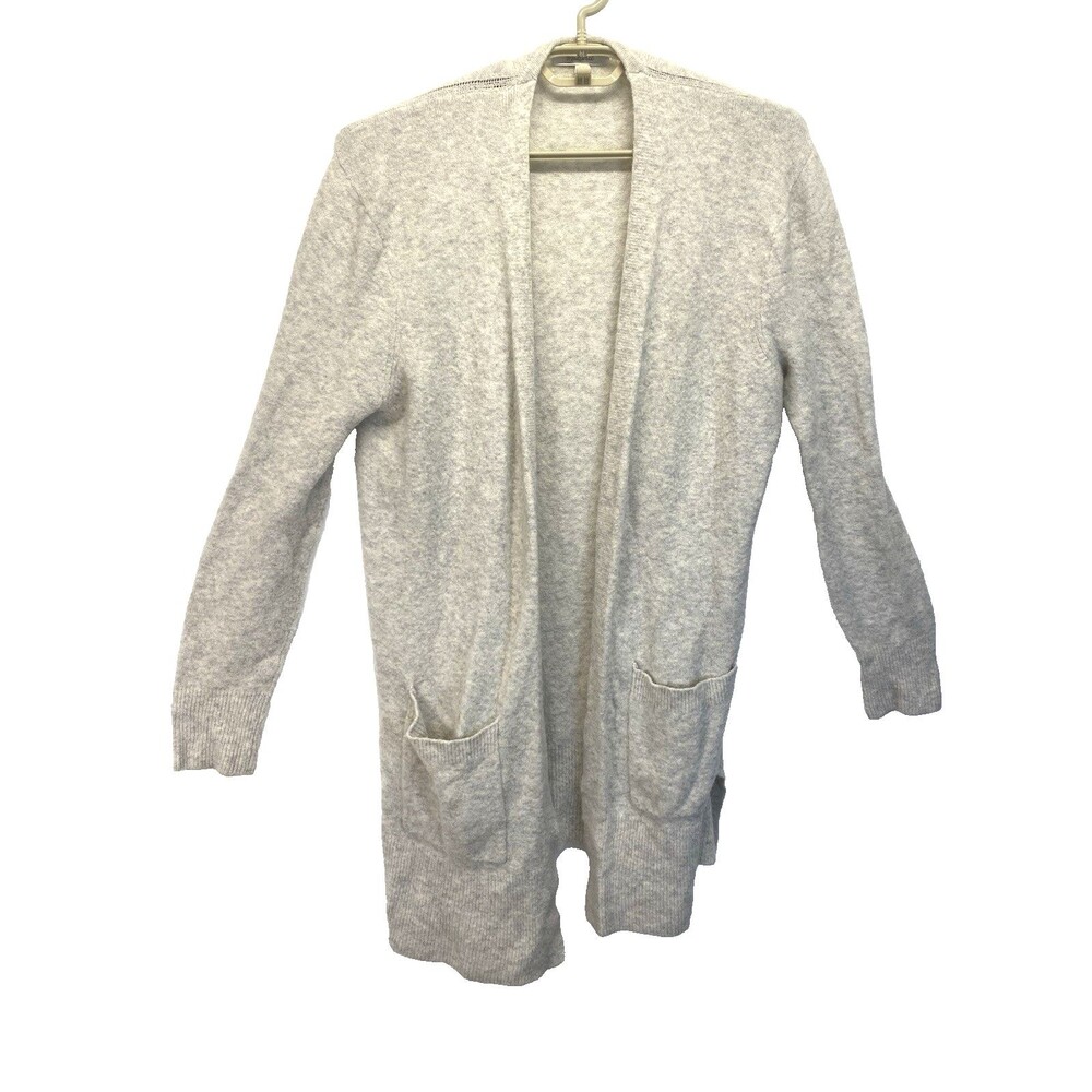 Madewell Women's M Open Front Merino Wool Blend Cardigan Duster Sweater